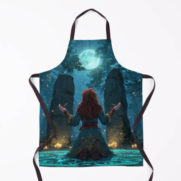 Item preview, Celtic Druid Priestess – Moonlit Ritual in the Enchanted Forest designed and sold by Tommy Studio.