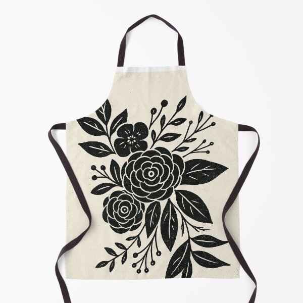 Item preview, Linocut Floral Design,Pattern designed and sold by Pacika.