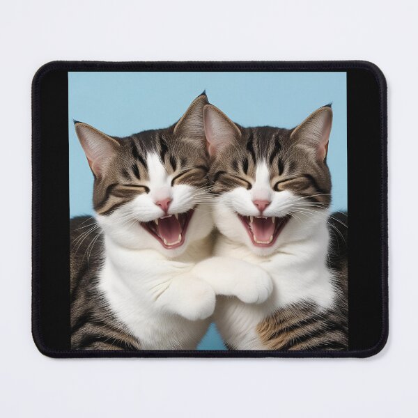 Item preview, Laughing super cute cats designed and sold by Miro4.