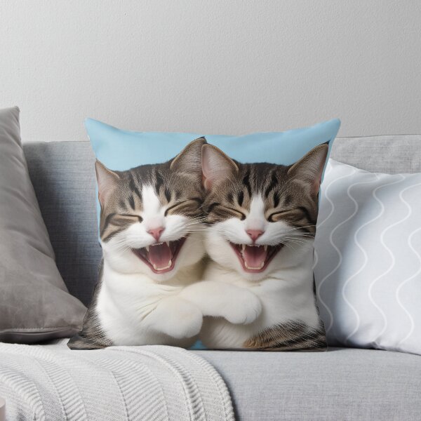 Item preview, Laughing super cute cats designed and sold by Miro4.