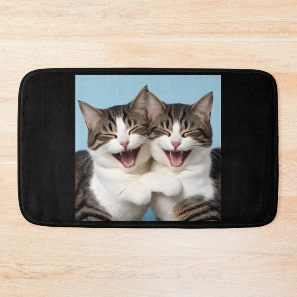 Item preview, Laughing super cute cats designed and sold by Miro4.