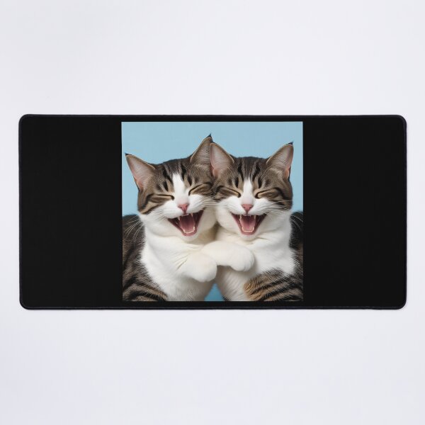 Item preview, Laughing super cute cats designed and sold by Miro4.