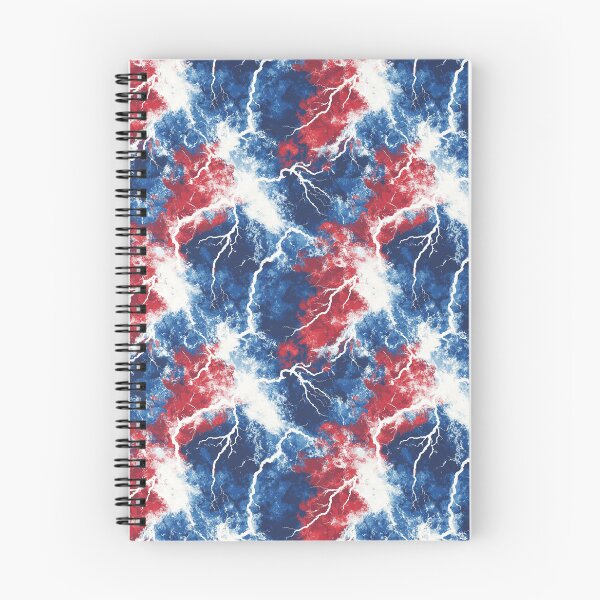 Item preview, Red White Blue Tie Dye Lightning Storm designed and sold by 1pmsunday.