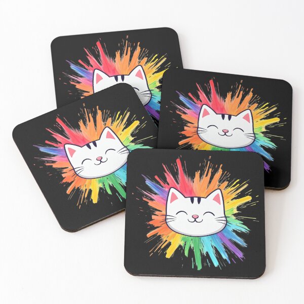 Item preview, Cute Cat Colorburst designed and sold by Crazy Before Cats.