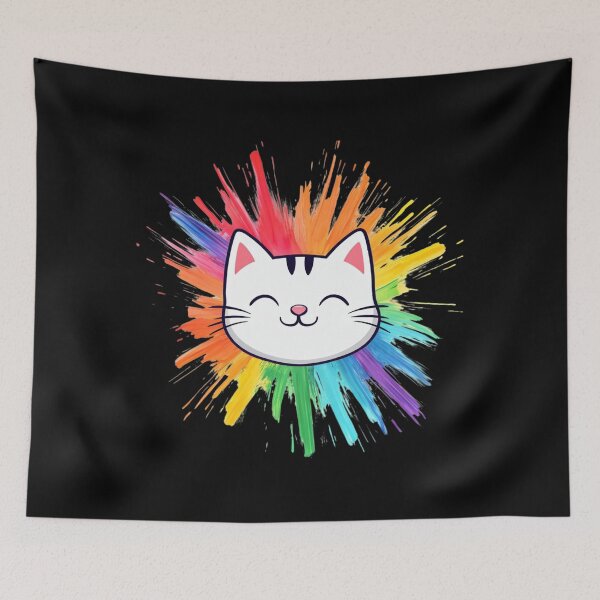 Item preview, Cute Cat Colorburst designed and sold by Crazy Before Cats.