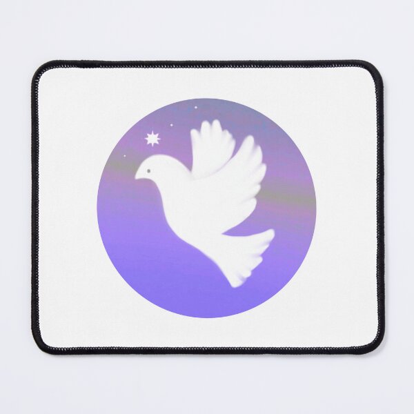 Item preview, Dove of peace with Christ star purple designed and sold by CrocoDi.