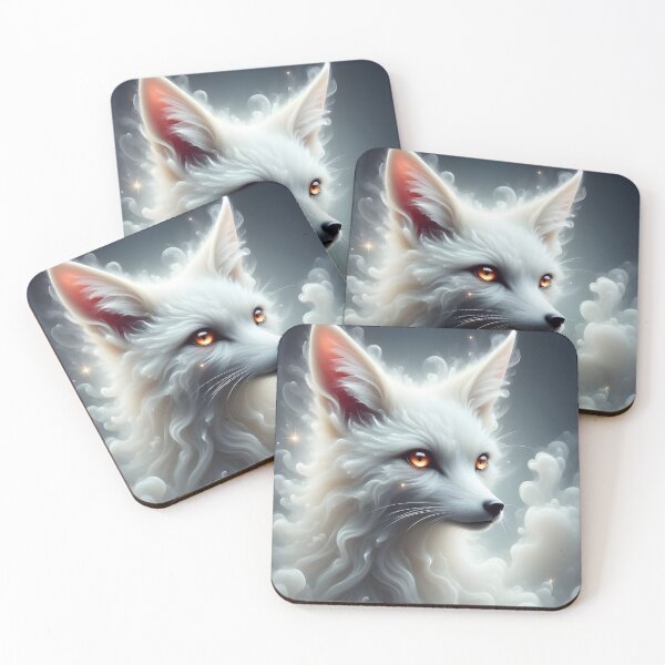 Item preview, Mystical White Spirit Fox designed and sold by Roanemermaid.