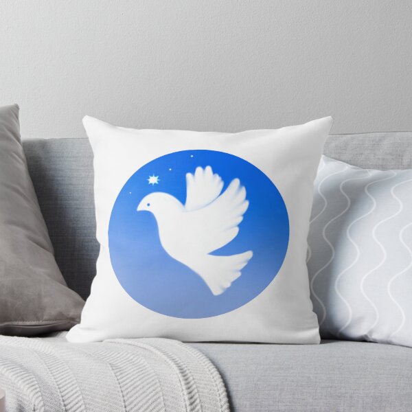 Item preview, Dove of peace with Christ star light blue designed and sold by CrocoDi.