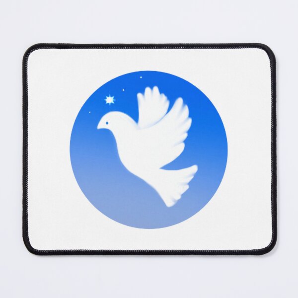 Item preview, Dove of peace with Christ star light blue designed and sold by CrocoDi.