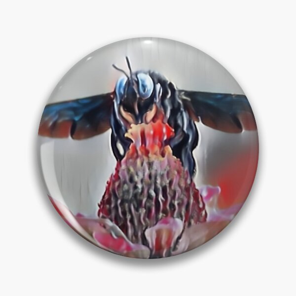 Item preview, 7 Blossom Buzz Delight Designs | Bee and Cherry Blossoms Spring Nature Art designed and sold by POETTICA.