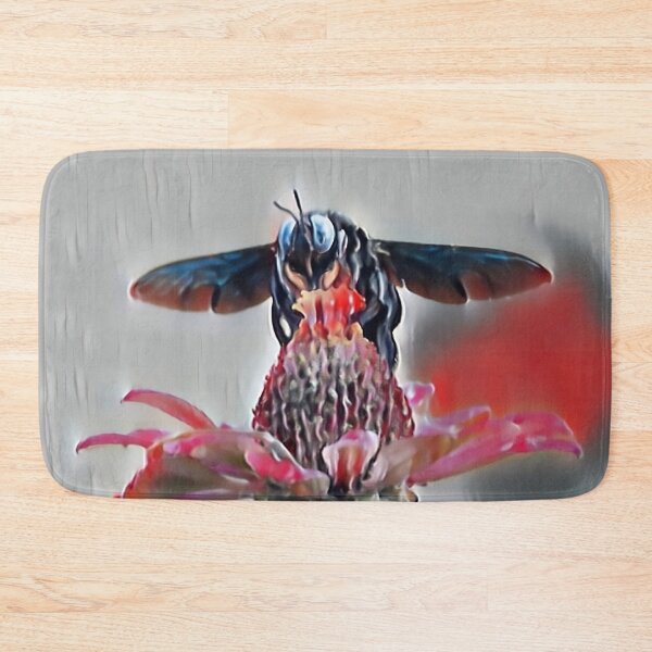 Item preview, 7 Blossom Buzz Delight Designs | Bee and Cherry Blossoms Spring Nature Art designed and sold by POETTICA.