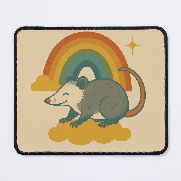 Item preview, Retro Rainbow Possum Art designed and sold by MSRART.