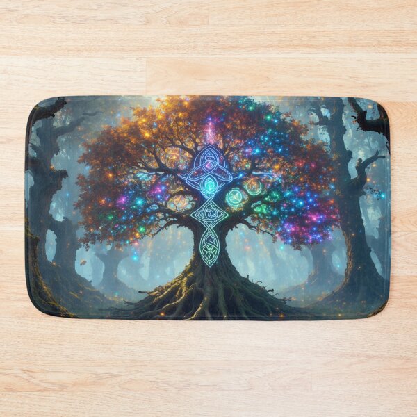 Item preview, Celtic Tree of Life – Magical Forest Symbol with Glowing Runes and Roots designed and sold by Tommy Studio.