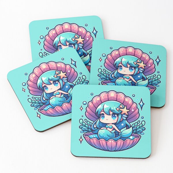 Item preview, Cute kawaii mermaid designed and sold by Artillenium.