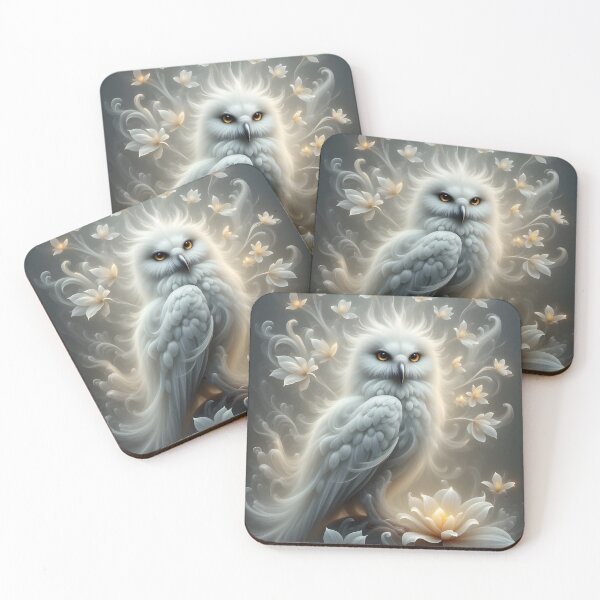 Item preview, Mystical White Spirit Owl designed and sold by Roanemermaid.