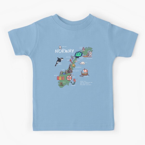 Item preview, Norway - illustrated map designed and sold by BeeHappyShop.