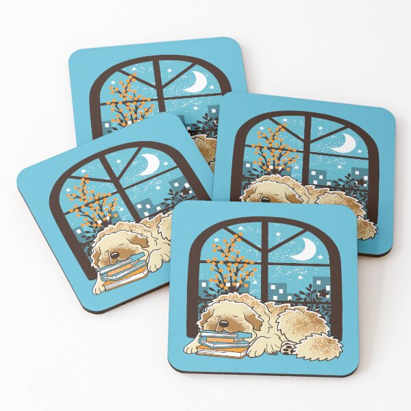 Item preview, Sleepy Leonberger and Books designed and sold by Wlaurence.