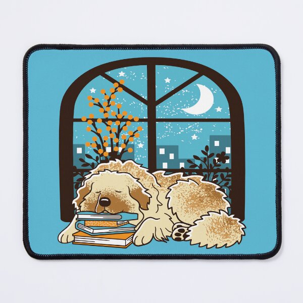 Item preview, Sleepy Leonberger and Books designed and sold by Wlaurence.