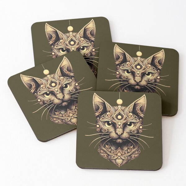 Item preview, Divine cat head designed and sold by Artillenium.