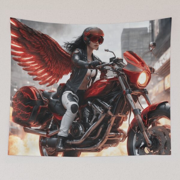 Item preview, Motorcycle Angel designed and sold by NoraRoseArts.