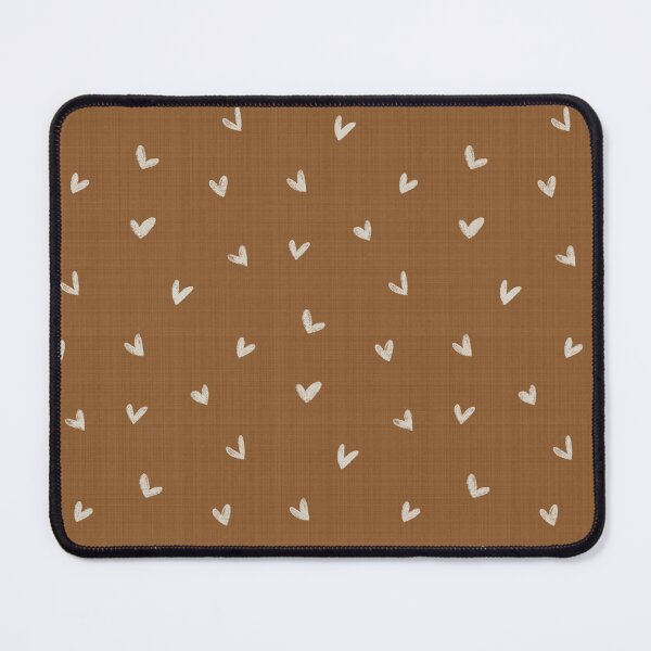 Item preview, Hand-Drawn Hearts Pattern on Warm Terracotta designed and sold by namibear.