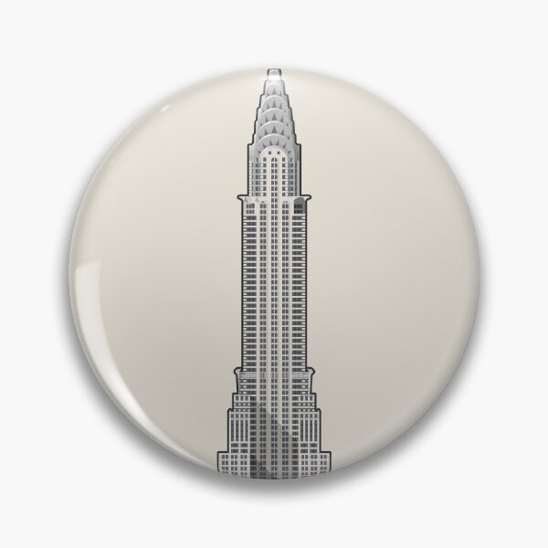 Item preview, Chrysler Building New York Architectural Illustration (Outlined) designed and sold by archetype prints.