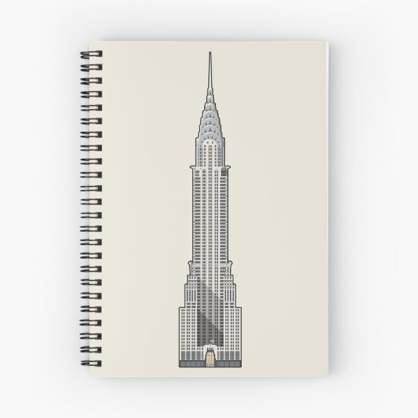 Item preview, Chrysler Building New York Architectural Illustration (Outlined) designed and sold by archetype prints.