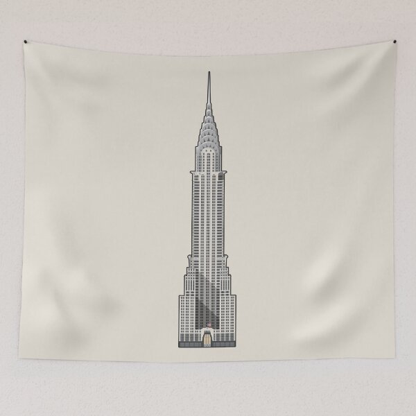 Item preview, Chrysler Building New York Architectural Illustration (Outlined) designed and sold by archetype prints.