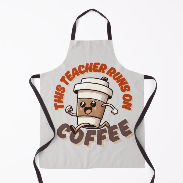 Item preview, This Teacher Runs on Coffee, Funny Teacher Coffee Lover designed and sold by dmr studio.
