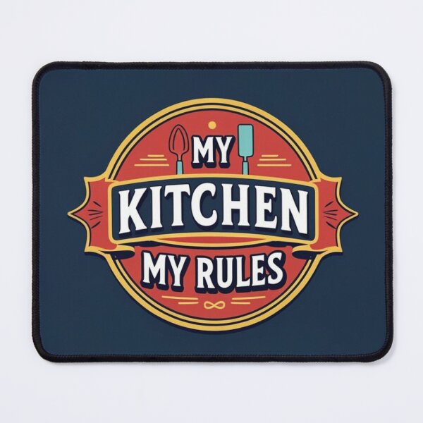 Item preview, Dad's Kingdom - My Kitchen My Rules Red Font designed and sold by Dailywalker22.