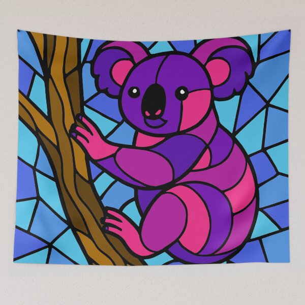 Item preview, Stained glass koala  designed and sold by SpectrumShine.