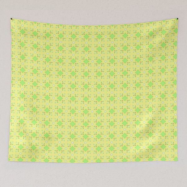 Item preview, green texture yellow apples seamless colorful repeat pattern designed and sold by Abrahamjrnd.