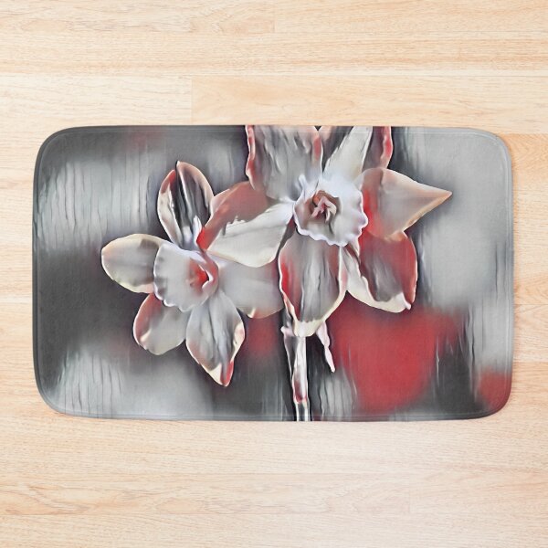 Item preview, 5 Striking Red-Centered Flower Designs | Bold Black and White Floral Art designed and sold by POETTICA.