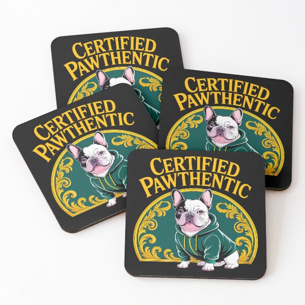 Item preview, Certified Pawthentic Stylish French Bulldog Streetwear Swag designed and sold by Amanda's Factory.
