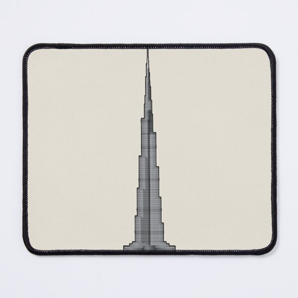 Item preview, Burj Khalifa Dubai Architectural Illustration (Outlined) designed and sold by archetype prints.