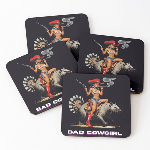 Item preview, Angry Possum and his rootin tootin  bad cowgirl my first Bad cowgirl design designed and sold by The Far Far North.