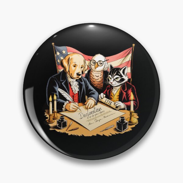 Item preview, Declaration of In-de-paw-dence – Founding Fur-fathers designed and sold by PeteLawliiet.