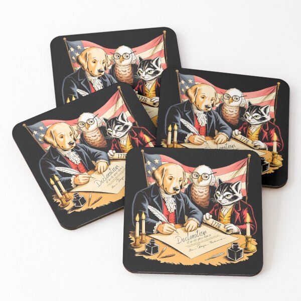 Item preview, Declaration of In-de-paw-dence – Founding Fur-fathers designed and sold by PeteLawliiet.
