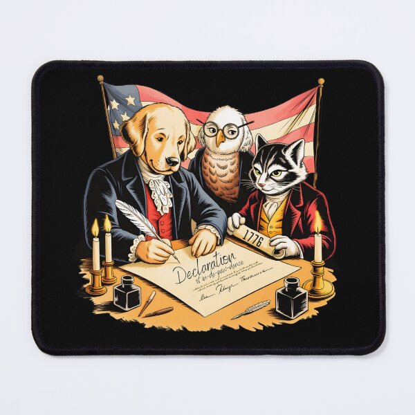 Item preview, Declaration of In-de-paw-dence – Founding Fur-fathers designed and sold by PeteLawliiet.