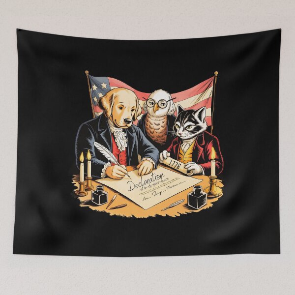 Item preview, Declaration of In-de-paw-dence – Founding Fur-fathers designed and sold by PeteLawliiet.