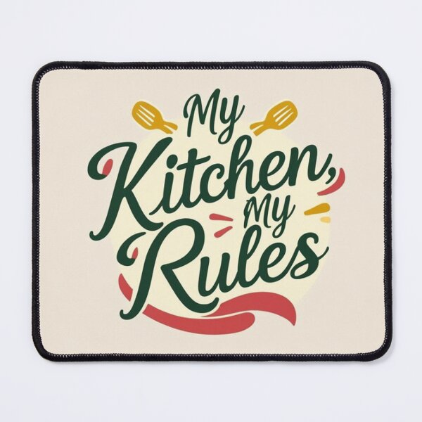 Item preview, My Kitchen My Rules - Green Fonts designed and sold by Dailywalker22.