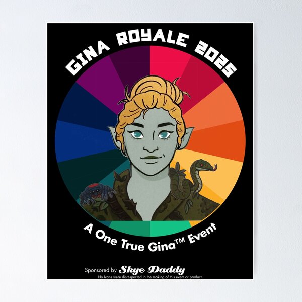 Item preview, Earth Genasi Druid Gina Promo White designed and sold by Gina's Emporium.