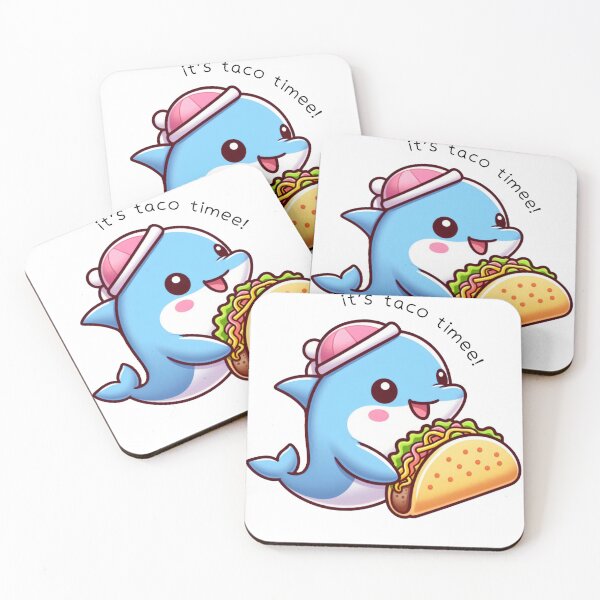 Item preview, Cute dolphin eating taco designed and sold by EhamCreations.
