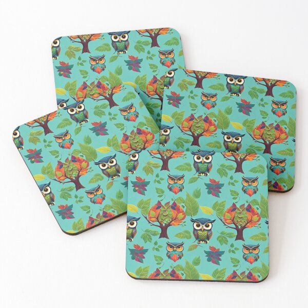 Item preview, Owls Seamless Pattern designed and sold by Korral.