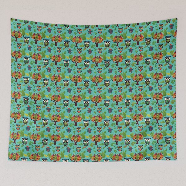 Item preview, Owls Seamless Pattern designed and sold by Korral.