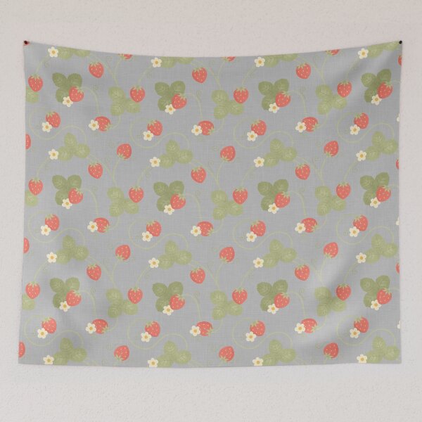 Item preview, strawberry garden blue designed and sold by sarahsdesigns02.