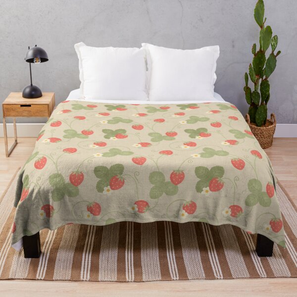 Item preview, strawberry garden beige designed and sold by sarahsdesigns02.
