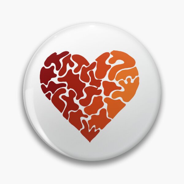 Item preview, Digital art heart in many pieces designed and sold by keanbeany.