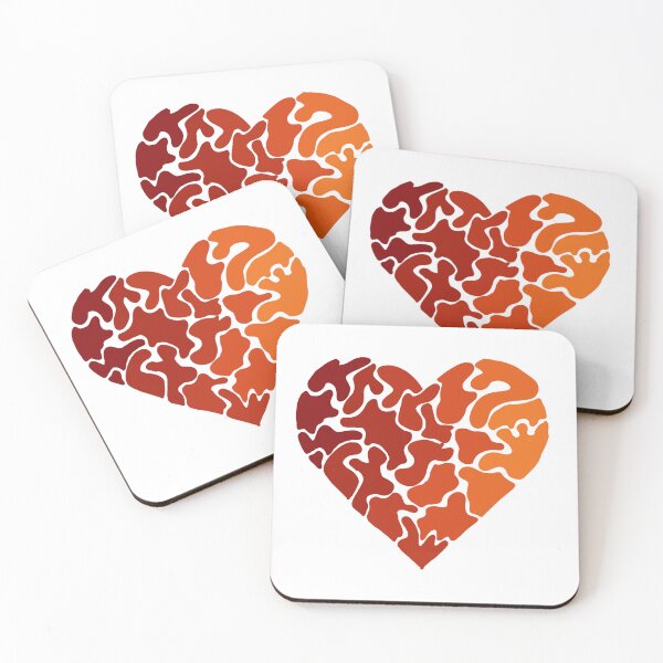 Item preview, Digital art heart in many pieces designed and sold by keanbeany.
