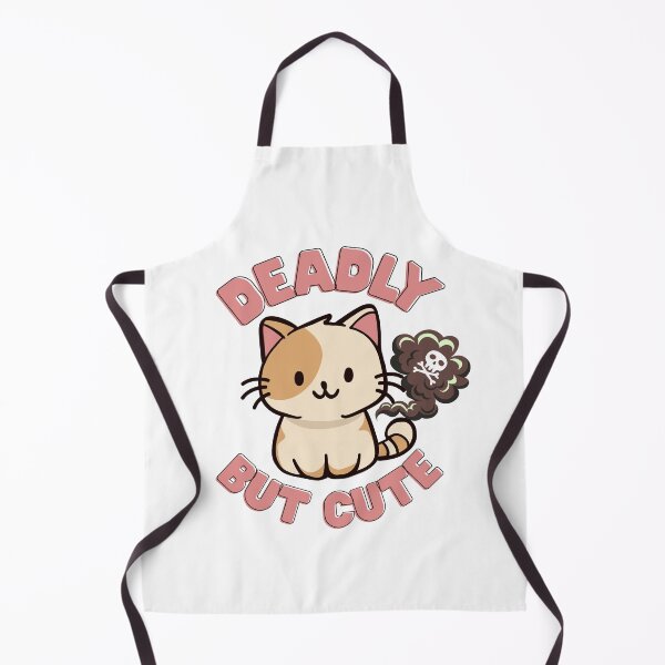 Item preview, Deadly But Cute Cat, Adorable Kitten with Funny Skull Cloud designed and sold by dmr studio.